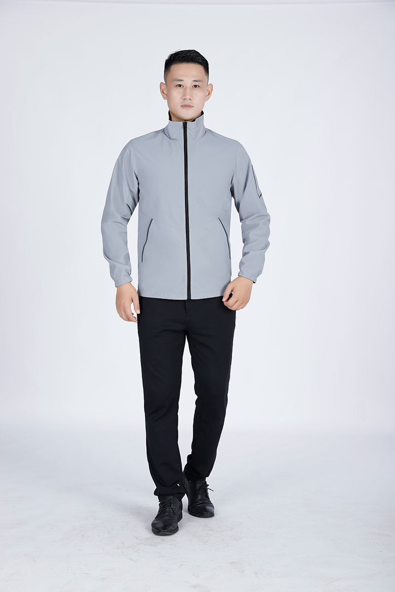 雙面夾克工作服灰黑